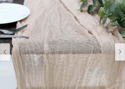 Nude beige table runners